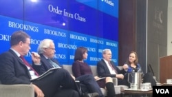 华盛顿布鲁金斯学会星期五发布新报告“打造实力现实--美国新的国家安全战略” ，并就此举行研讨会。（美国之音斯洋）