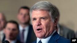 國會眾議院外交事務委員會主席邁克爾·麥考爾。（美聯社照片）