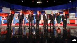 2015年11月10日，在威斯康辛州的密爾沃基,共和黨總統參選人進行第四次辯論。
