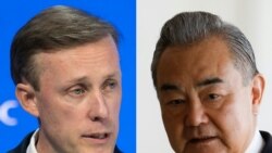 美國國家安全顧問傑克‧沙利文（Jake Sullivan）與中國外交部長王毅。