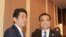 李克強(右)與安倍晉三(左)在蒙古烏蘭巴托召開的亞歐峰會期間舉行正式會談