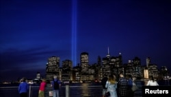 紐約曼哈頓2017年9月11日夜景（路透社）