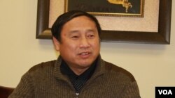 中國民主黨全國委員會主席王軍濤(方冰拍攝)