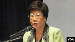 台湾前副总统吕秀莲 (美国之音张永泰拍摄）