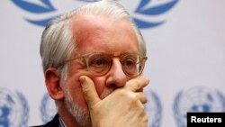 聯合國敘利亞問題調查委員會主席保羅皮希爾羅發表報告