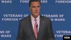 美国共和党总统竞选人罗姆尼(视频截图)