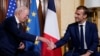 美国总统拜登在罗马的波拿巴别墅会晤法国总统马克龙。(2021年10月29日)