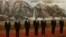 中共政治局七常委集體亮相。左起：張高麗，劉雲山，張德江，習近平，李克強，俞正聲，王岐山