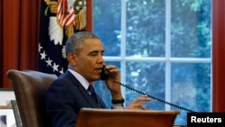 美国总统奥巴马推行新规定，试图削减国家发电厂的碳污染排量（资料照片）。