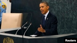 美國總統奧巴馬星期二在聯合國大會的發言中表達了探討美國和伊朗關系解凍。