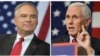 Democratic vice presidential candidate Tim Kaine (L) and Republican vice presidential candidate Mike Pence