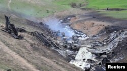 美軍空中加油機墜毀現場