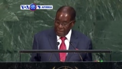 VOA60 AFIRKA: Shugaba Mugabe Ya Nuna Rashin Jin Dadinsa da Kalamun Trump