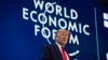 美国总统特朗普在瑞士达沃斯的世界经济论坛上发表讲话。（2020年1月21日）