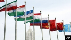 资料照：上海合作组织成员国旗帜