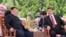 North Korean leader Kim Jong Un meets with China's President Xi Jinping, in Dalian, China in this undated photo released on May 9, 2018 by North Korea's Korean Central News Agency (KCNA).