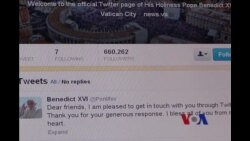 教宗首次上推特