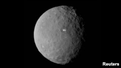 The dwarf planet Ceres taken by NASA's Dawn spacecraft on February 19, 2015, from a distance of nearly 29,000 miles is shown in this handout photo provided by NASA, March 2, 2015. 