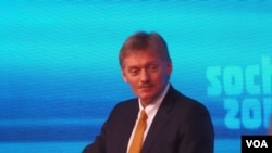 克里姆林宫发言人佩斯科夫。（美国之音白桦拍摄）