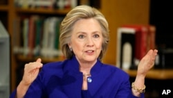 希拉里克林頓(資料圖片)