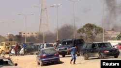 利比亞盾牌旅民兵在班加西的一個基地爆發衝突。