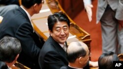 日本首相安倍晉三(資料圖片)
