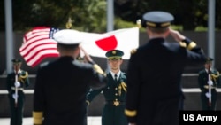  美日同盟被视为亚太安全的基石 （美国军方2015年3月25日照片）