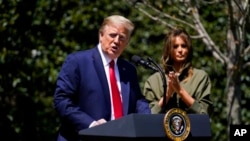 Президент Дональд Трамп и первая леди Мелания Трамп