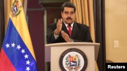 委內瑞拉總統尼古拉斯馬杜羅8月4日對政府官員講話。