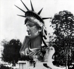 Голова Статуи Свободы перед отправкой из Франции в США, 1884 год