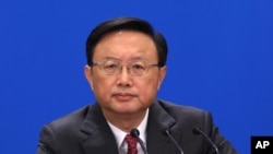 2013年3月9日中国外交部长杨洁篪是在人民大会堂的记者会上