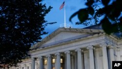 美國財政部辦公樓。（2019年6月6日）