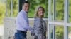 Republican presidential candidate, former Massachusetts Governor Mitt Romney and his wife, Ann, arrive at Brewster Academy, for convention preparations in Wolfeboro, New Hampshire, Aug. 27, 2012.