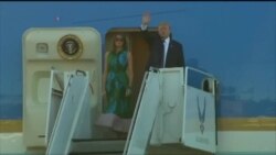 川普总统离开夏威夷前往日本