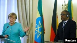 Chaansilaritti Jarman, Angelaa Merkel fi Mummicha ministira Itoophiyaa Haylamaariyam Dasaleny