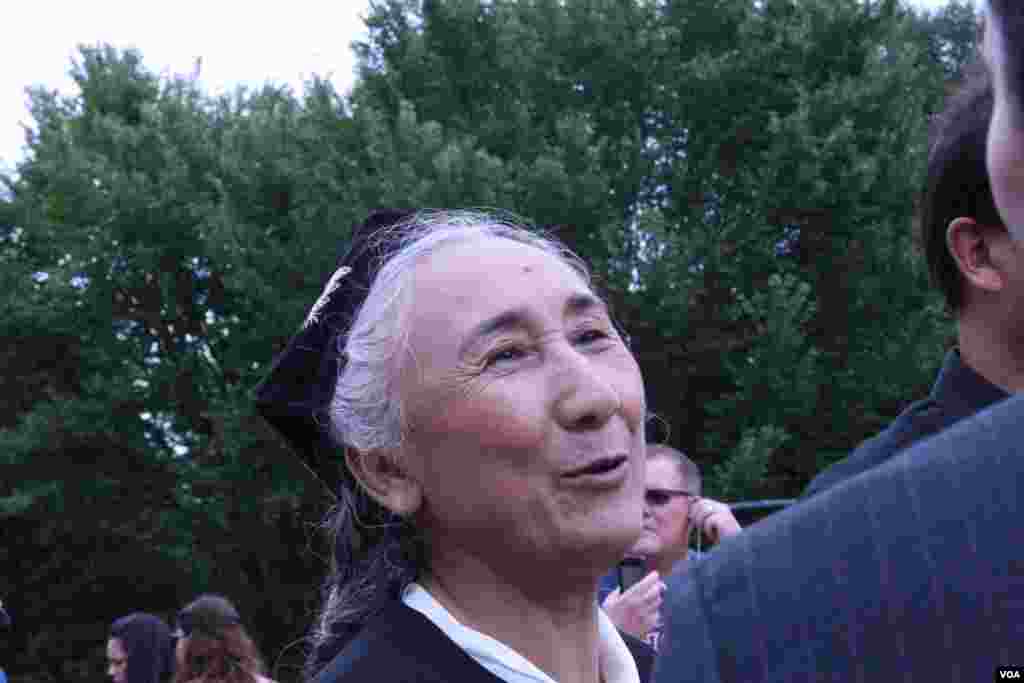 世界維吾爾代表大會主席熱比婭(美國之音鍾辰芳拍攝)