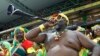 Supporters of Burkina Faso cheer during their African Cup of Nations (AFCON 2013) quarter-final soccer match against Togo at the Mbombela Stadium in Nelspruit, February 3, 2013. REUTERS/Thomas Mukoya (SOUTH AFRICA - Tags: SPORT SOCCER) - RTR3DB6J