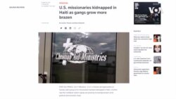 美國一個傳教組織的人員在海地被幫派綁架