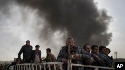 Wasu dake kokarin ficewa daga garin Mosul