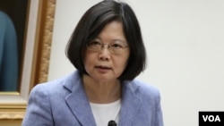 民进党总统候选人蔡英文 (美国之音杨明拍摄)