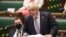 英国首相约翰逊在议会下院接受质询并讲话。(2021年7月7日)