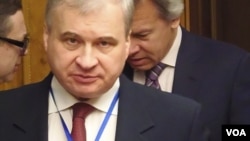 俄罗斯驻中国大使杰尼索夫(美国之音白桦拍摄)