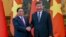 越南总理范明政2023年6月27日在北京与中国国家主席习近平会面