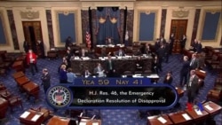 美國參議院否決特朗普宣佈國家緊急狀態