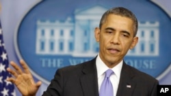 奧巴馬總統2013年12月20號在白宮舉行年終記者會