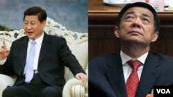 習近平(左)與薄熙來