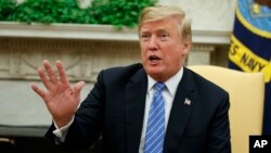 President Donald Trump meets four candidates, July 2, 2018, for the Supreme Court to replace retiring Justice Anthony Kennedy.