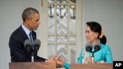 昂山素季2014年访问白宫