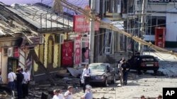 本月較早前發生在達吉斯坦地區的另外一宗爆炸事件(資料圖片)