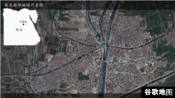 Boys cover their faces with plastic bags while pushing a handcart during rainfall in Peshawar, Pakistan.
